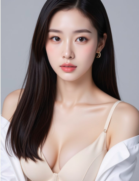 가슴지방이식 상담 안내에 사용한 여성 모델 이미지