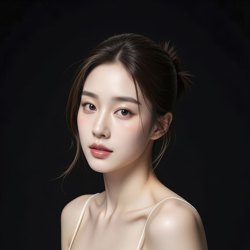 검정 배경 인물