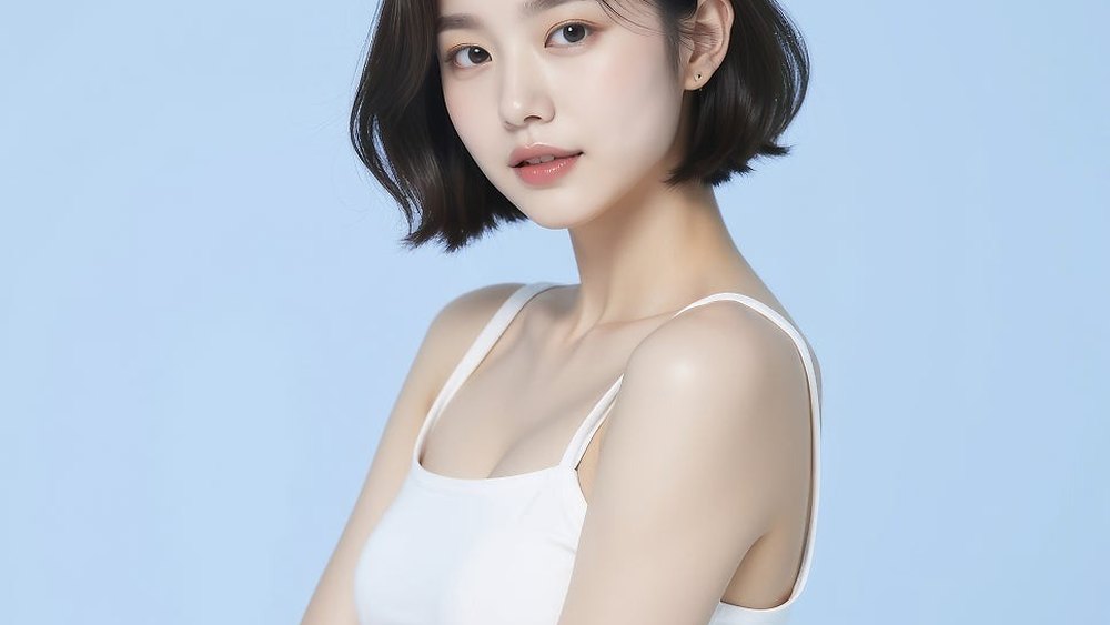 흰 상의 청바지